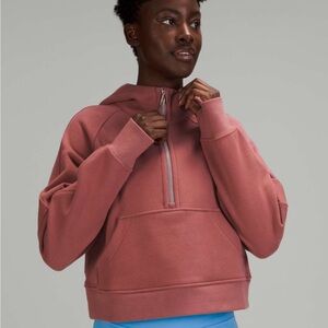 Lululemon Scuba Oversized 1/2 Zip Hoodie Spiced Chai
